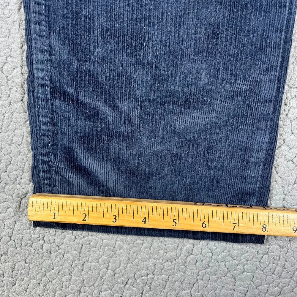 Levis 514 Straight Fit Corduroy Pants Mens 33x32 Navy Blue Stretch 00514-0729